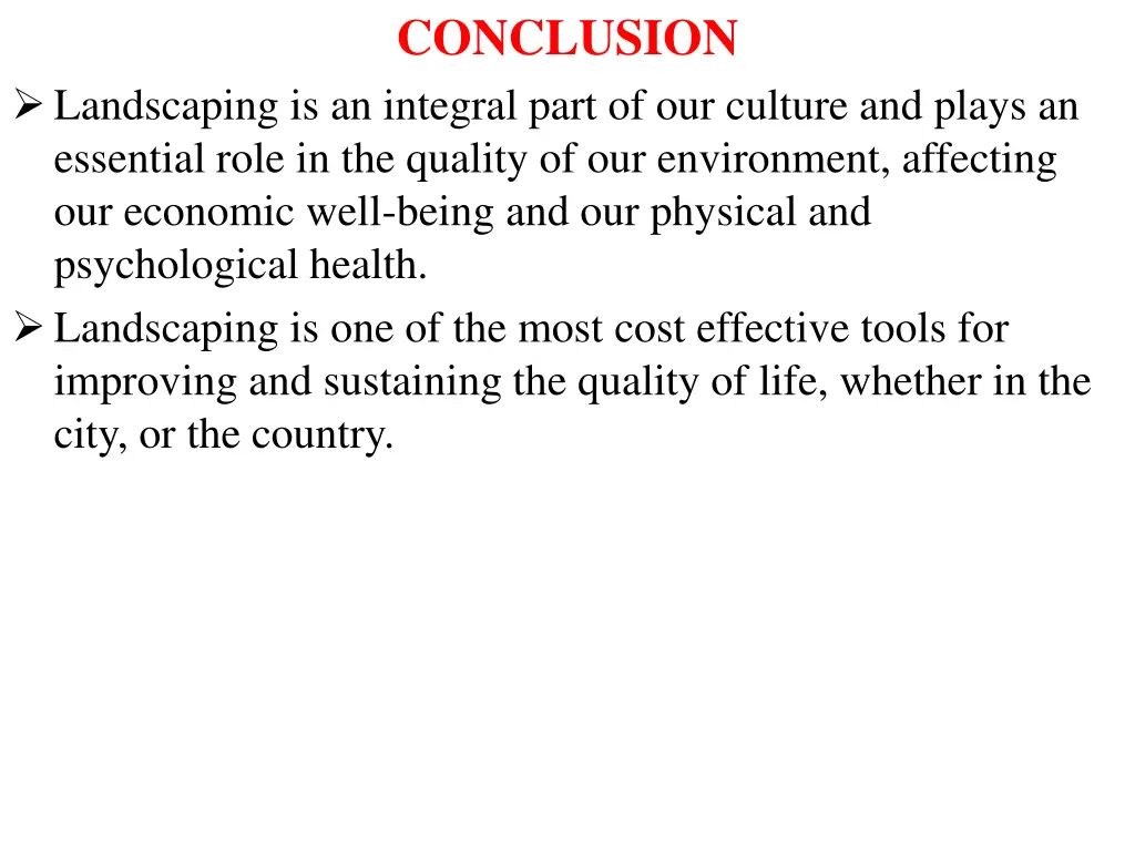 conclusion