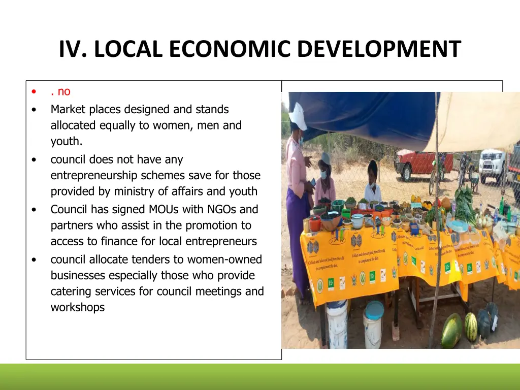 iv local economic development