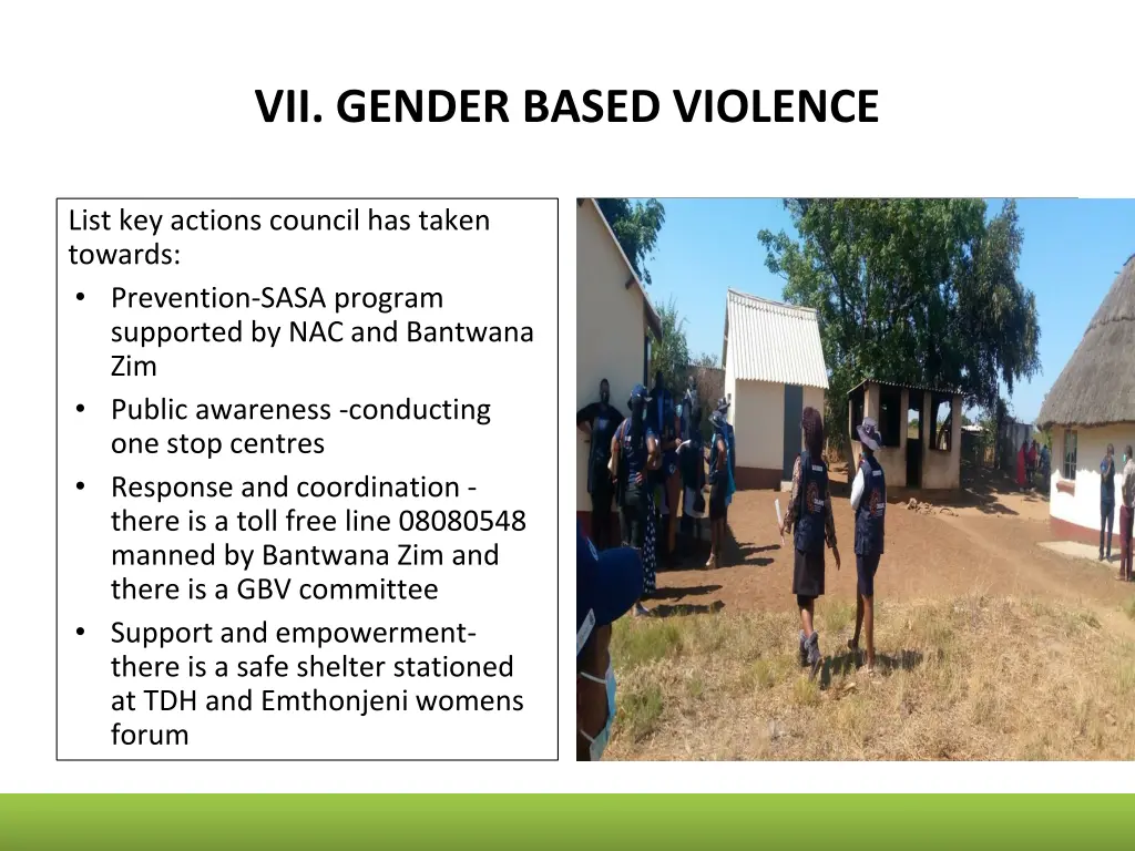 vii gender based violence