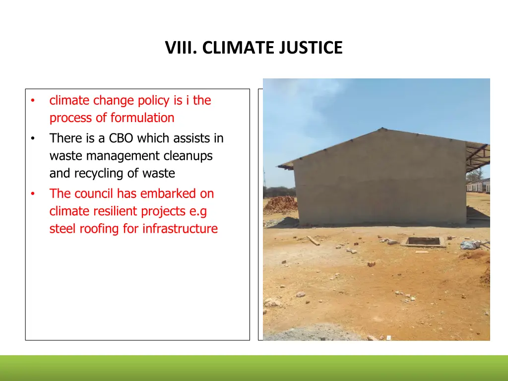 viii climate justice