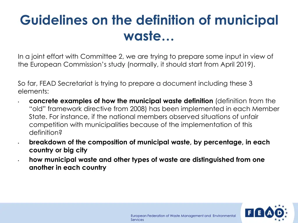 guidelines on the definition of municipal waste