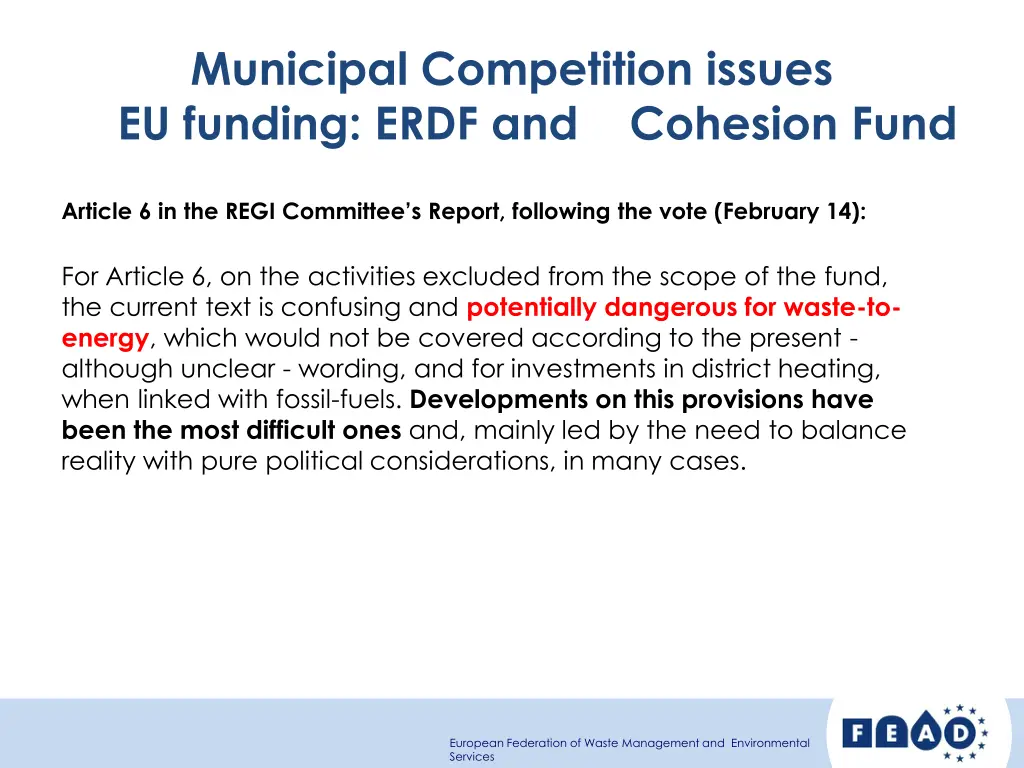 municipal competition issues eu funding erdf 2