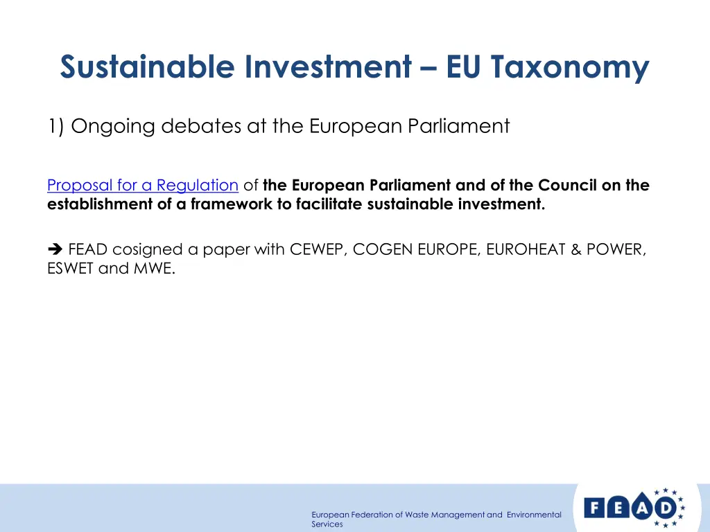sustainable investment eu taxonomy