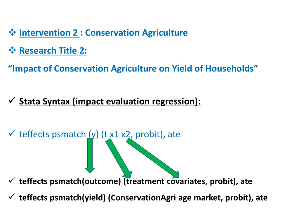 intervention 2 conservation agriculture