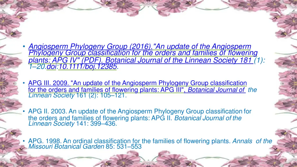 angiosperm phylogeny group 2016 an update