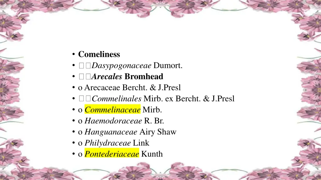 comeliness dasypogonaceae dumort arecales