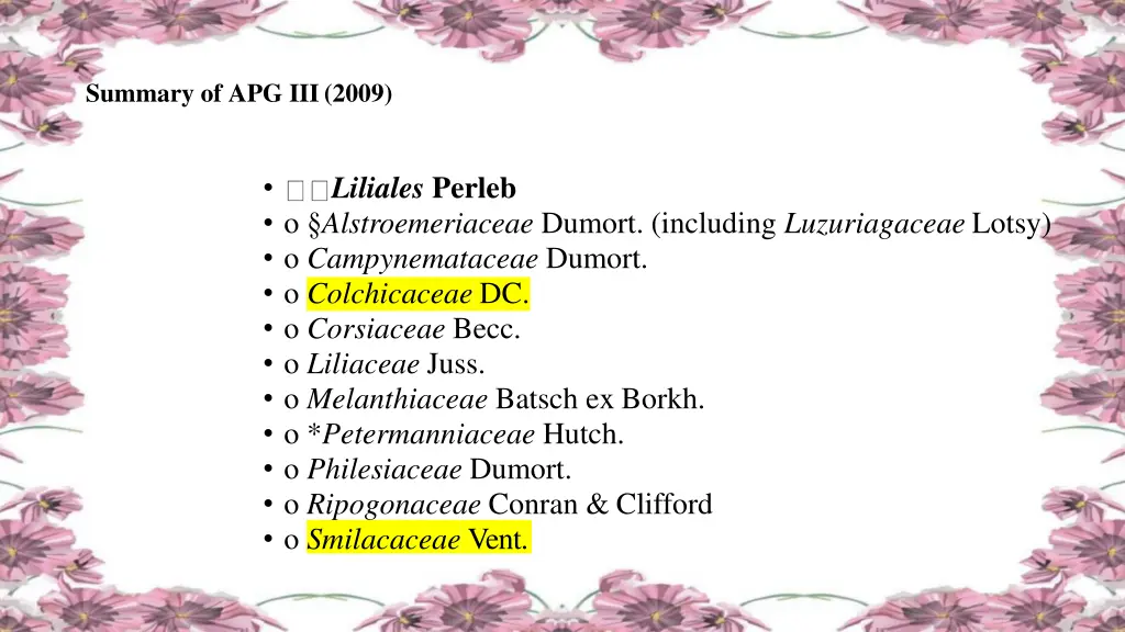 summary of apg iii 2009