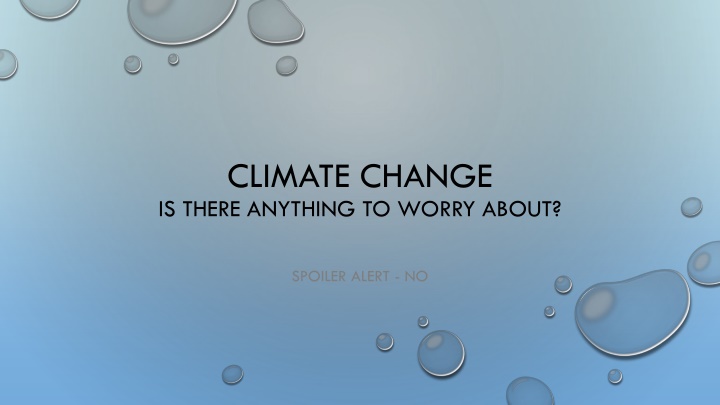 climate change is there anything to worry about