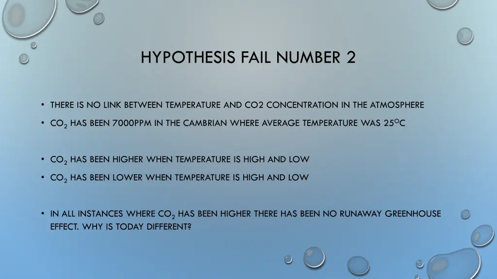 hypothesis fail number 2