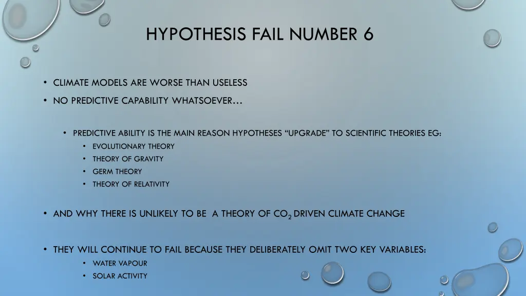 hypothesis fail number 6