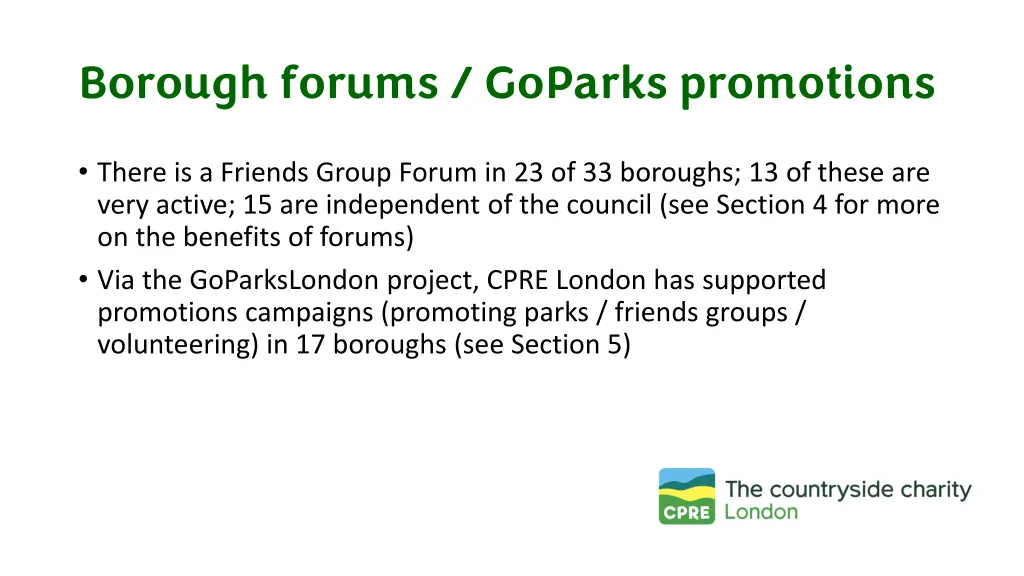 borough forums goparks promotions