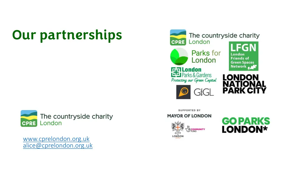our partnerships