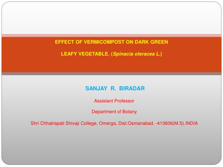effect of vermicompost on dark green