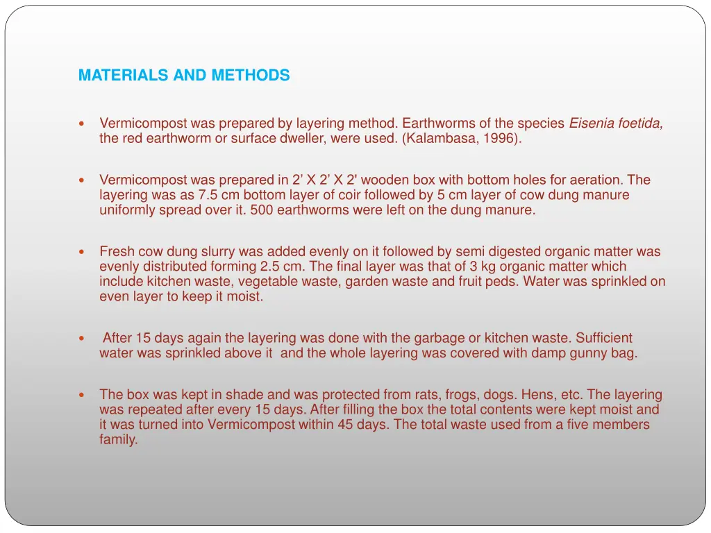 materials and methods