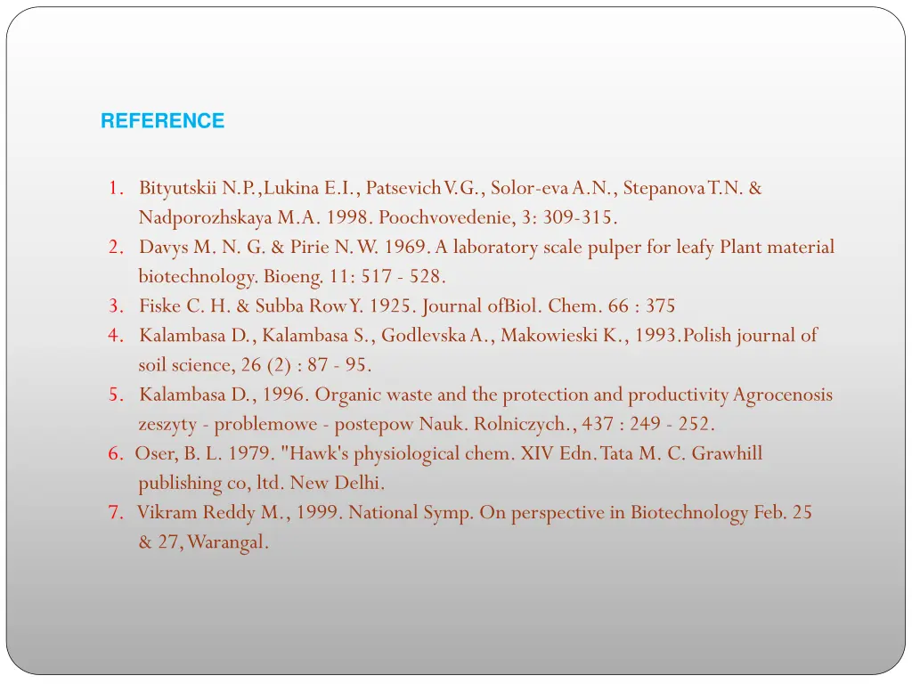 reference