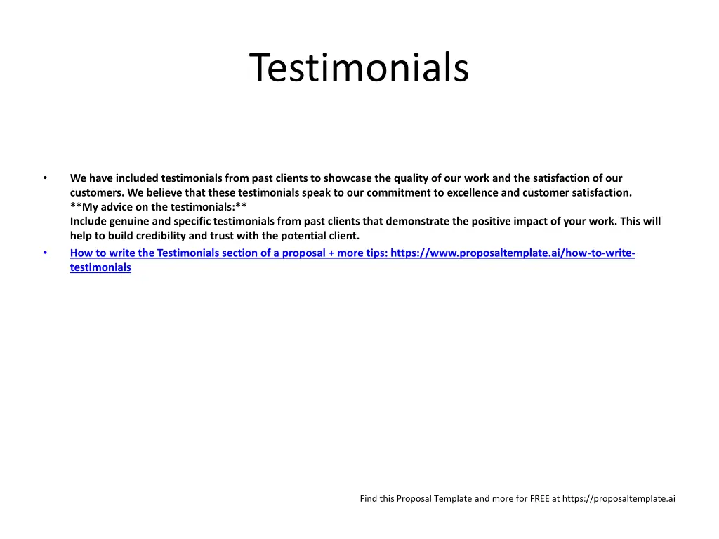 testimonials