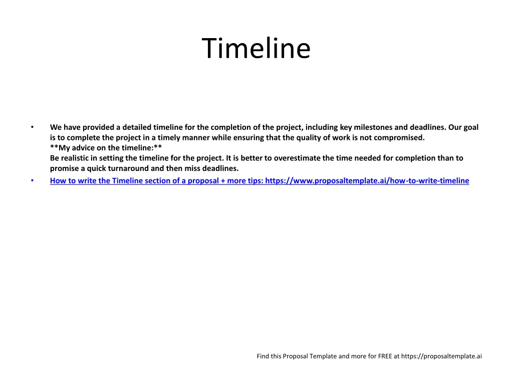 timeline