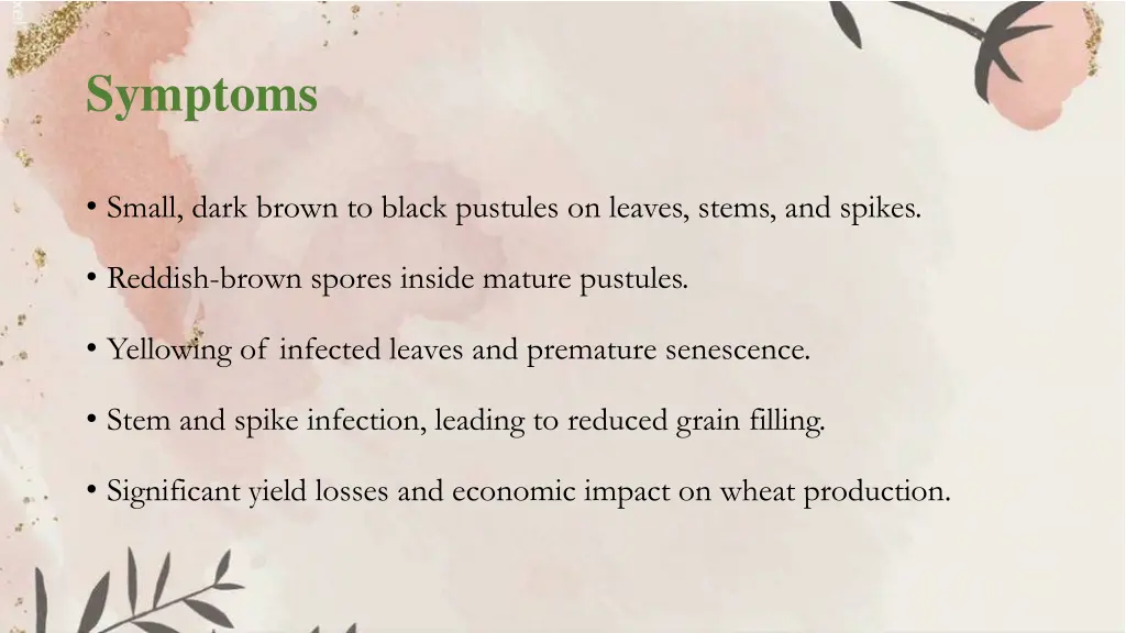 symptoms