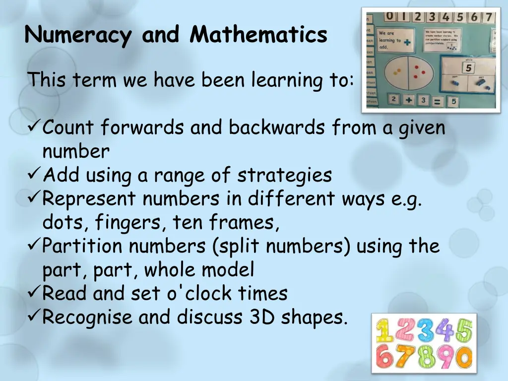 numeracy and mathematics