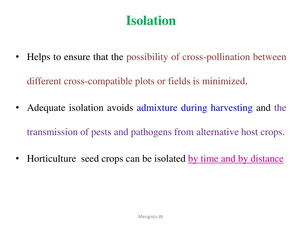 isolation