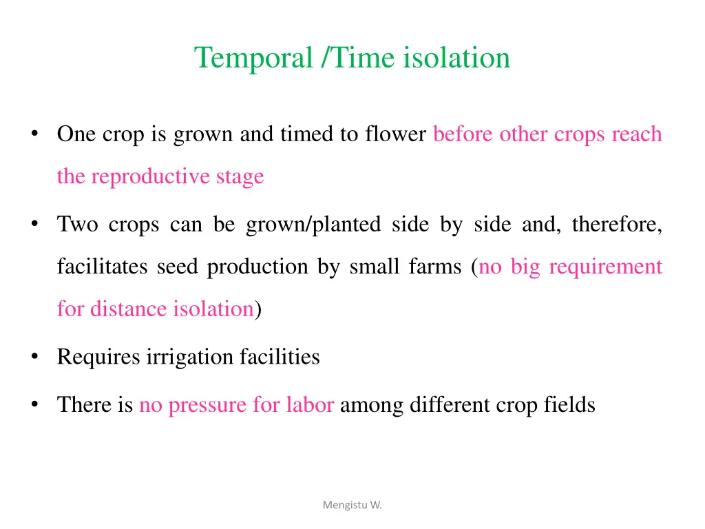temporal time isolation