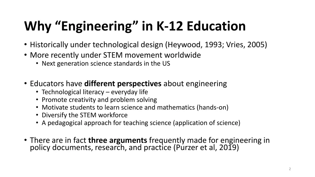 why engineering in k 12 education