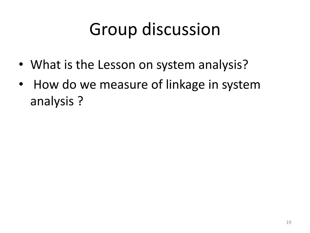 group discussion