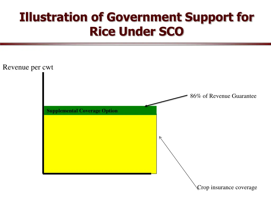 illustration of government support for rice under