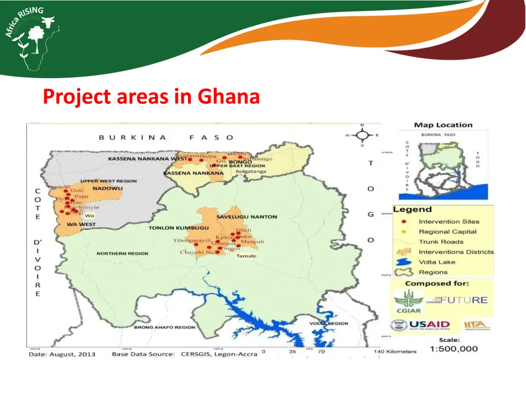 project areas in ghana