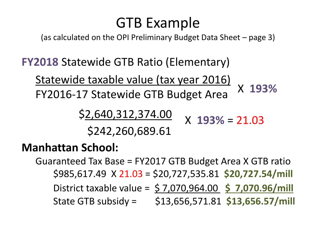 gtb example