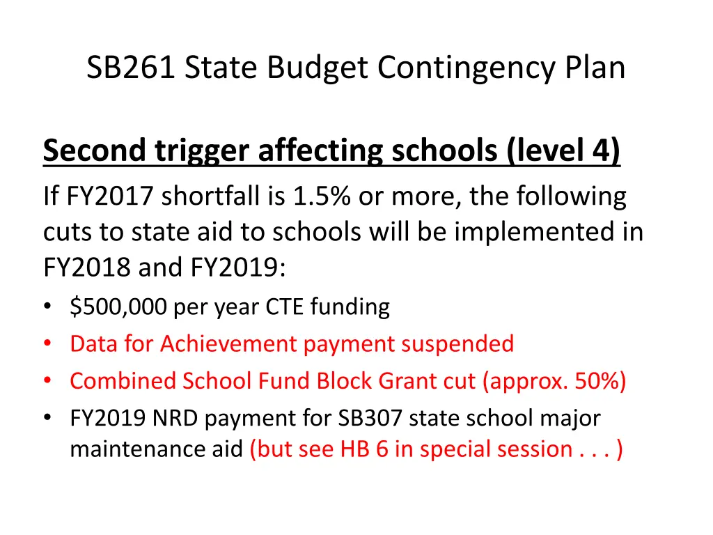 sb261 state budget contingency plan 4