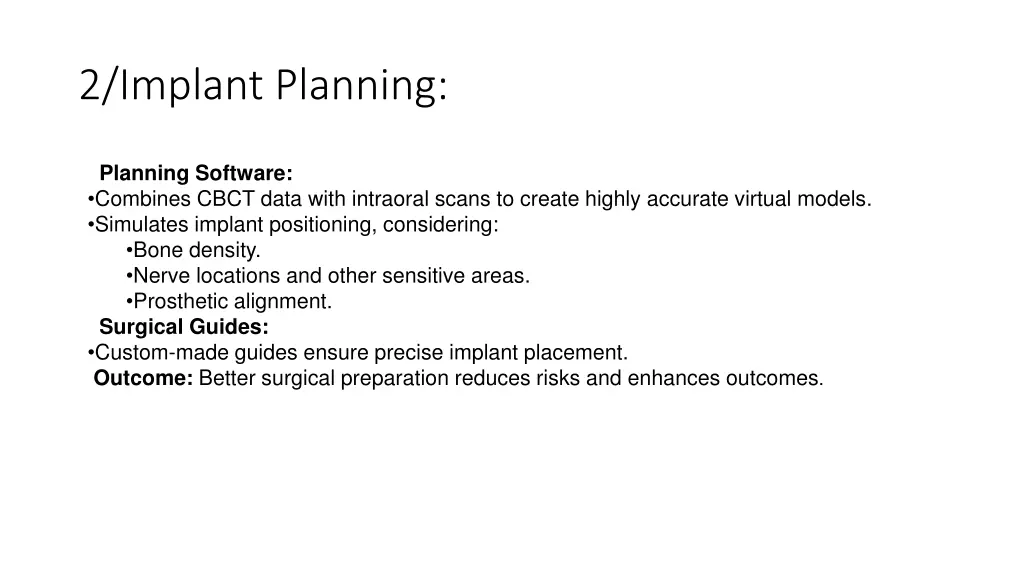2 implant planning