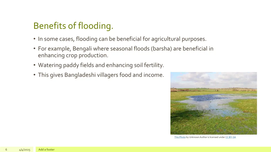 benefits of flooding