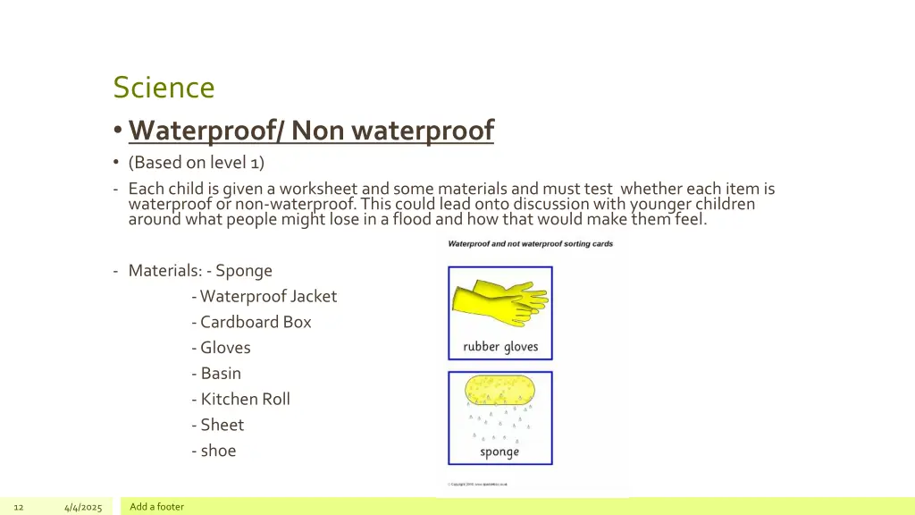 science waterproof non waterproof based on level