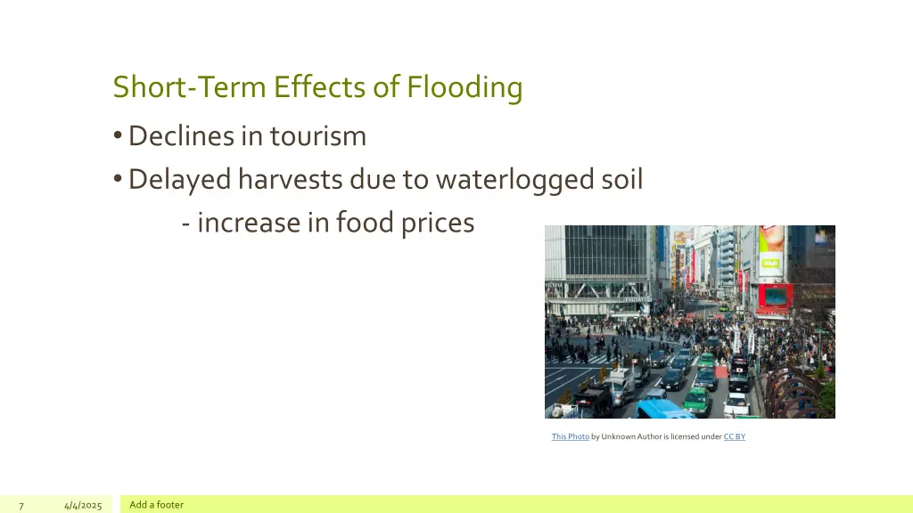 short term effects of flooding declines