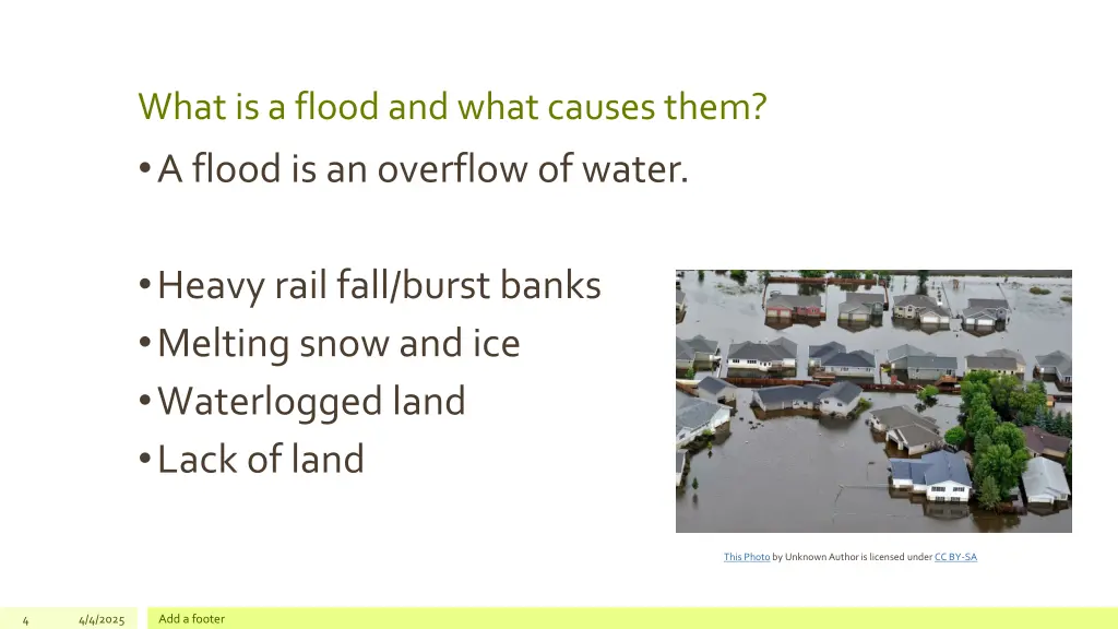 what is a flood and what causes them a flood