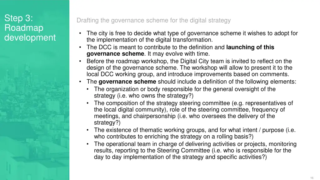 step 3 roadmap development 8