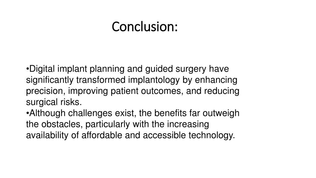 conclusion conclusion