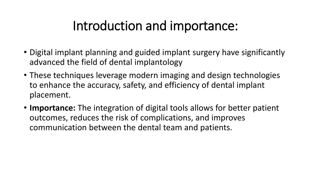 introduction and importance introduction