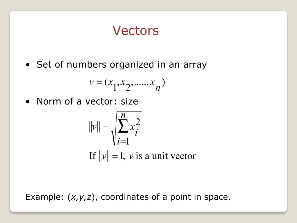 vectors