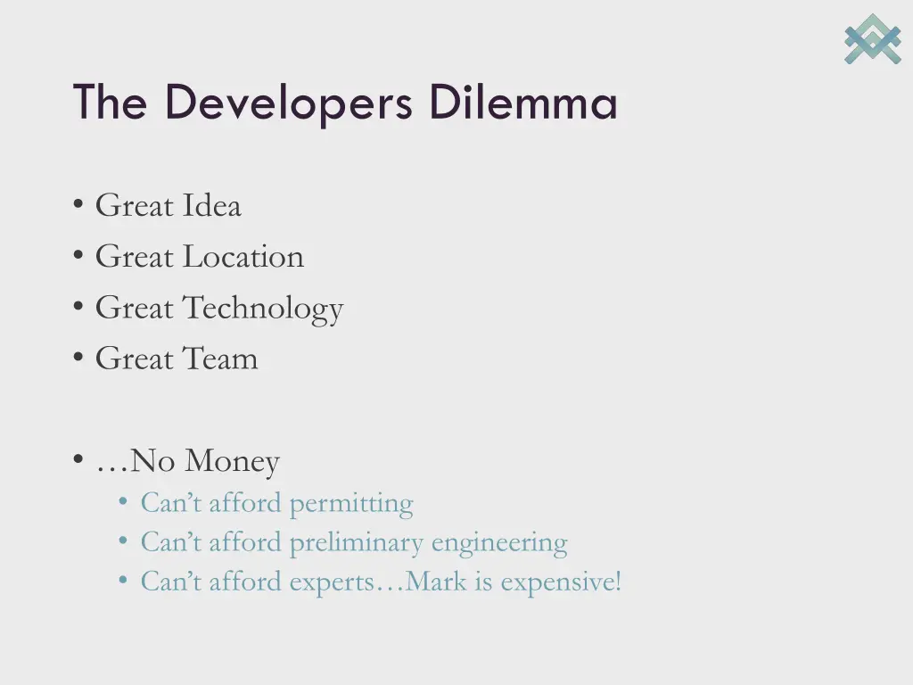 the developers dilemma
