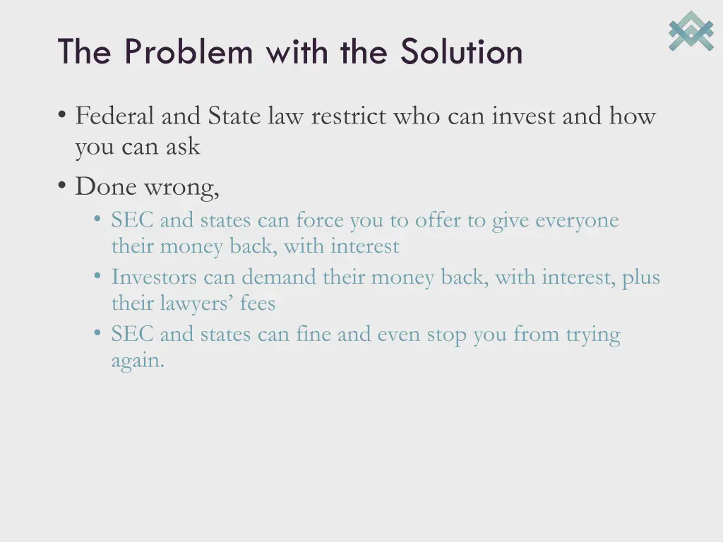 the problem with the solution
