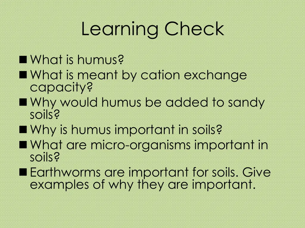 learning check 1