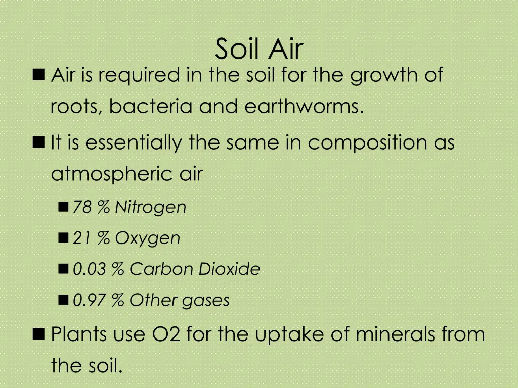soil air