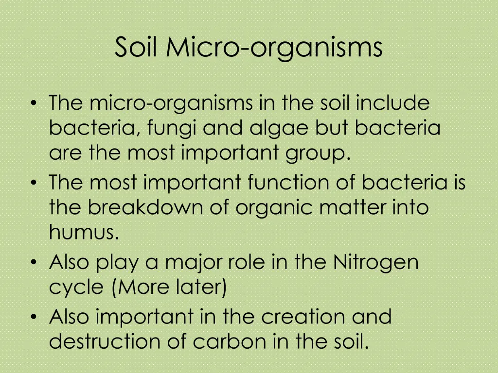 soil micro organisms
