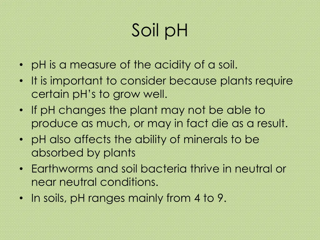 soil ph