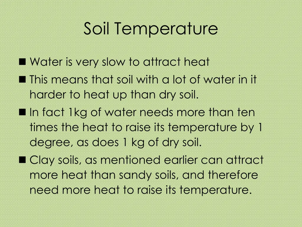soil temperature