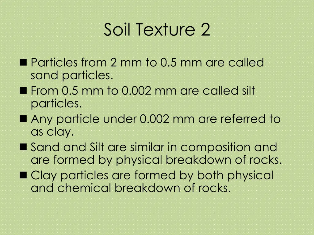 soil texture 2