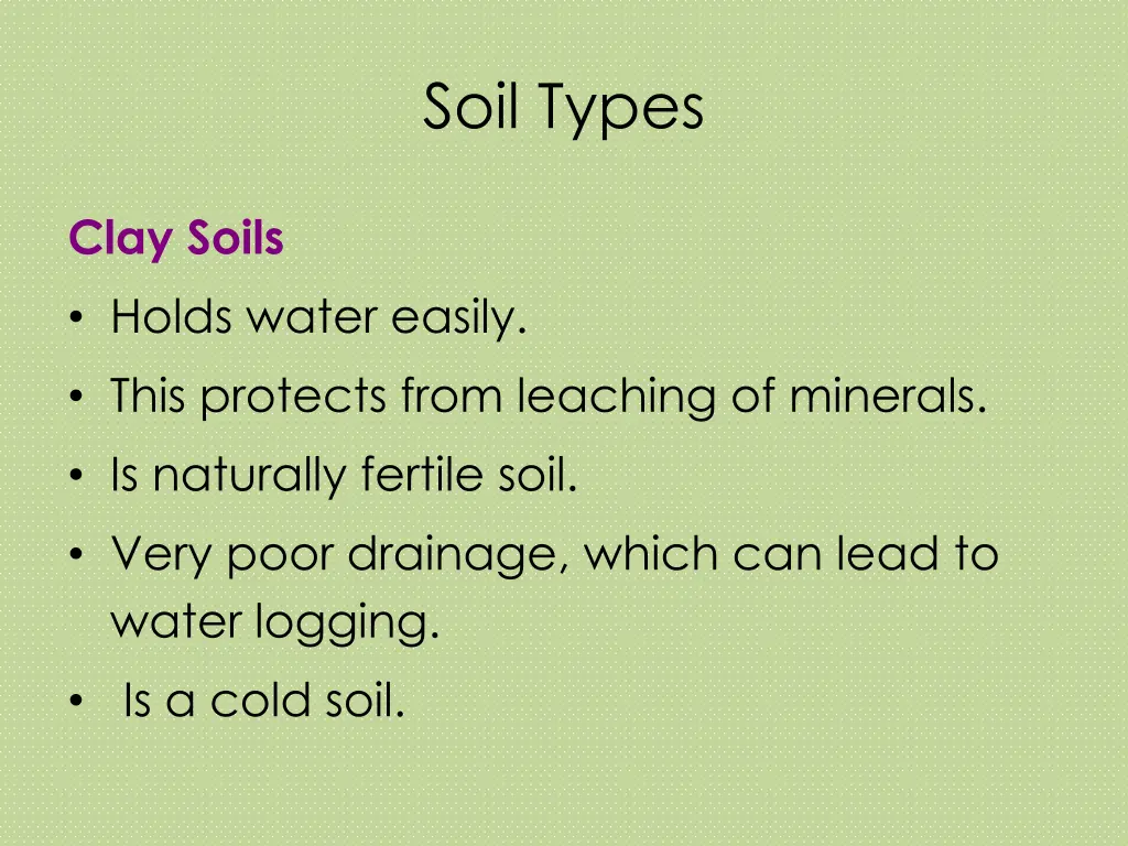 soil types 1