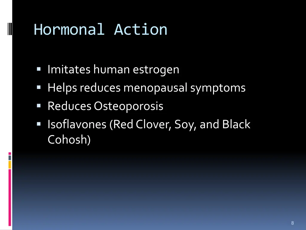 hormonal action